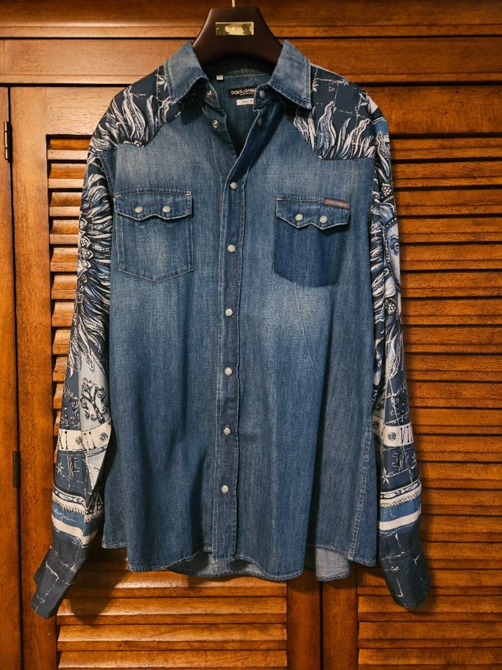 Dolce & Gabbana Snap Western Shirt Mens Very RARE style